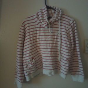 Red and White Sweater Size L